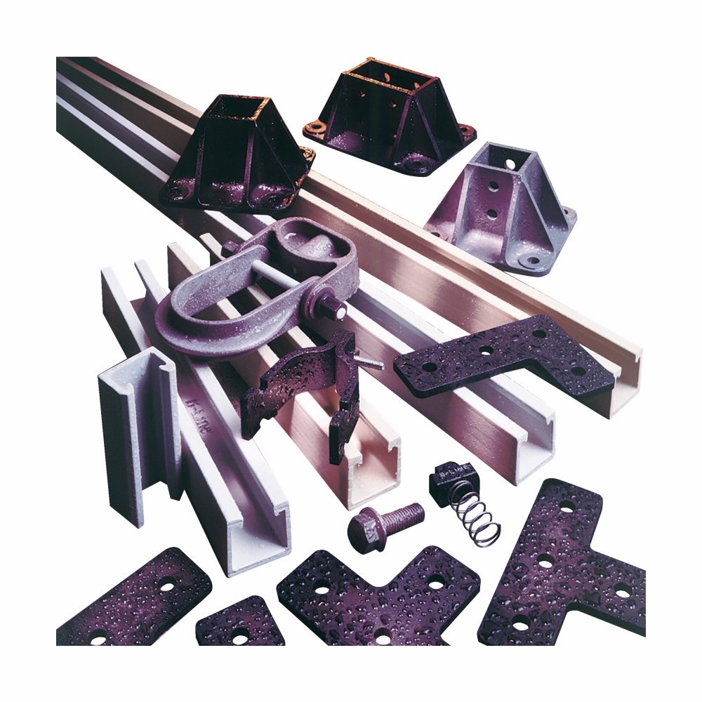 Product image for 1" X 1 5/8" FIBERGLASS CHNL, 120", POLYESTLR RES"