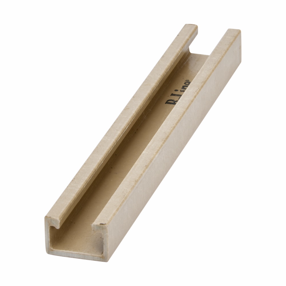 Product image for 1" X 1 5/8" FIBERGLASS CHNL, 120", VINYL ESTLR RES"