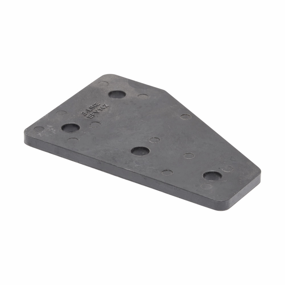 Product image for FOUR HOLE FLT GUSSETT CORNER PLT, FIBERGLASS