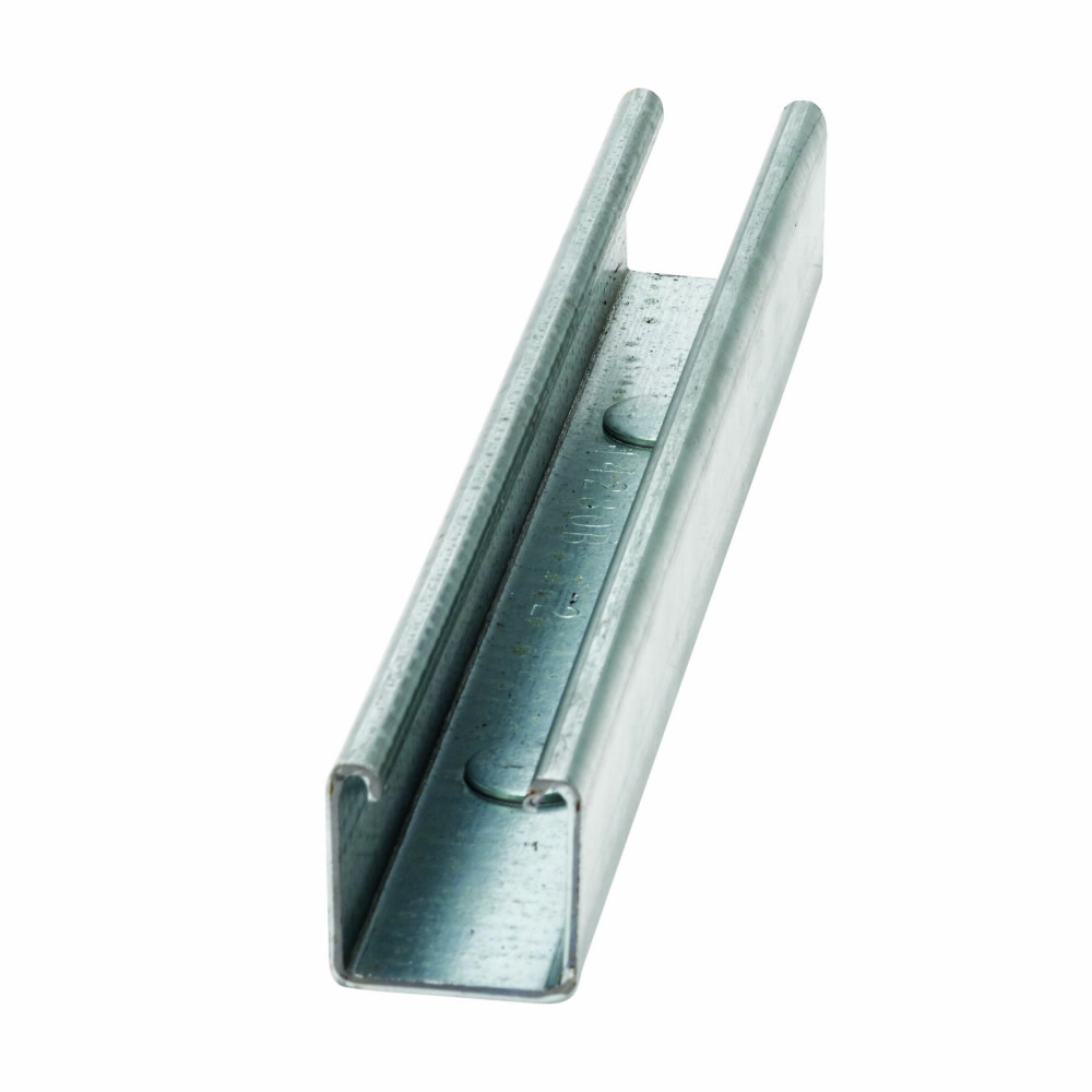 Product image for CHNL, 1 5/8" X 1 5/8", 7/8" KNOCKOUTS, 12 GA, 240", GLV