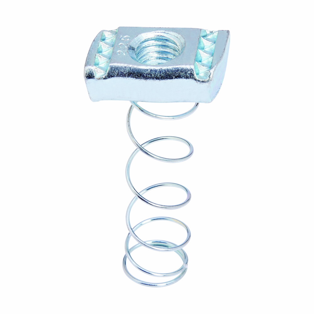 Product image for SPRING NUT, #10-32 THREAD, 1/4" NUT