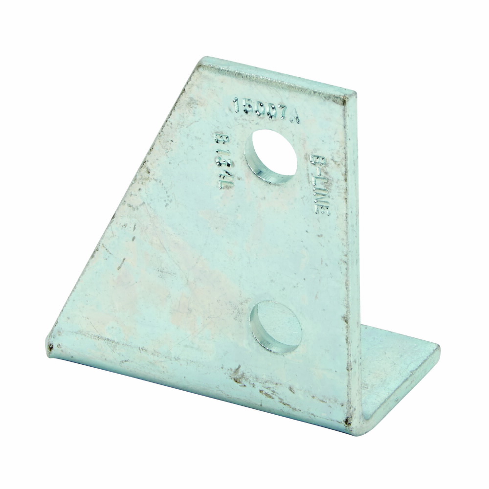 Product image for FOUR HOLE CORNER GUSSET, LEFT HAND, ZN PLTD