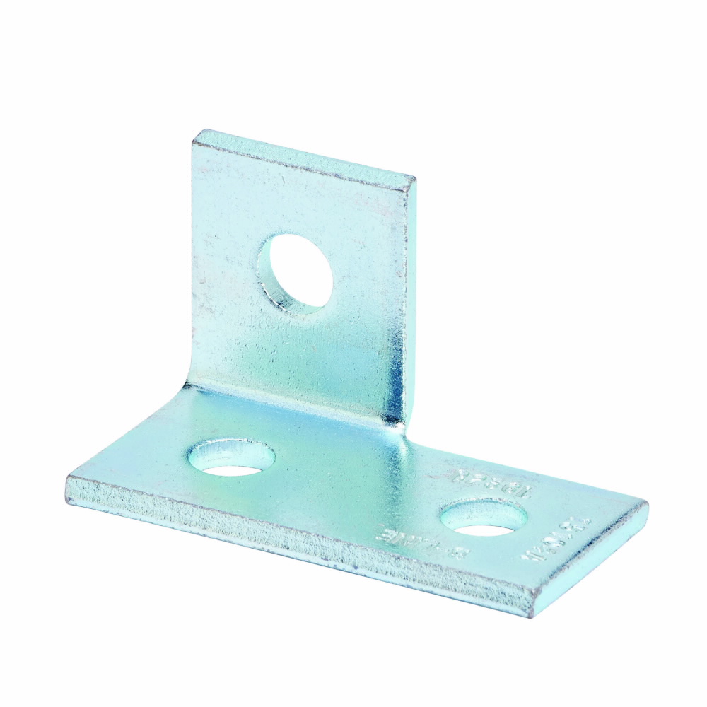 Product image for THREE HOLE OFFSET BENT AGL, LEFT HAND, ZN PLTD