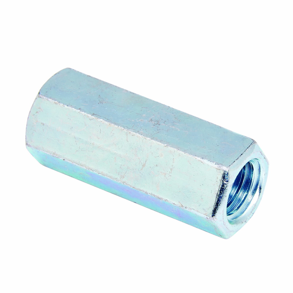B-LINE B655-3/8ZN ROD COUPLING  3/8"-16 1 1/8" LEN