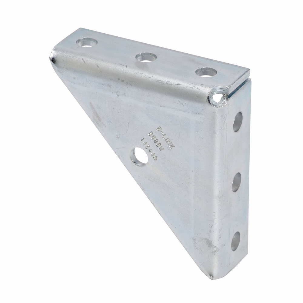 Product image for UNIVERSAL SHELF BRKT, WELDED, 7-HOLE, ZN PLTD