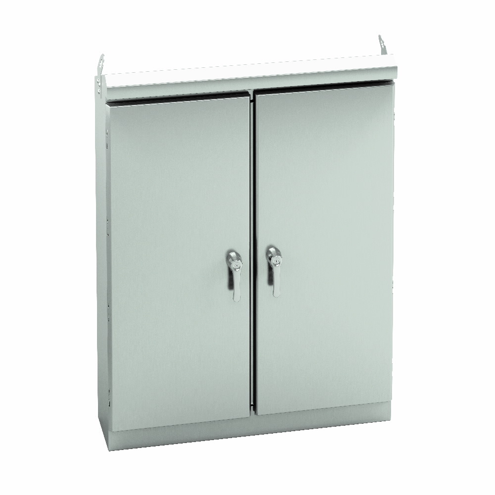Product image for 4X /12/3R DBL-DOOR ENVIROSHLD ENC, 72X72X20, SSL 304