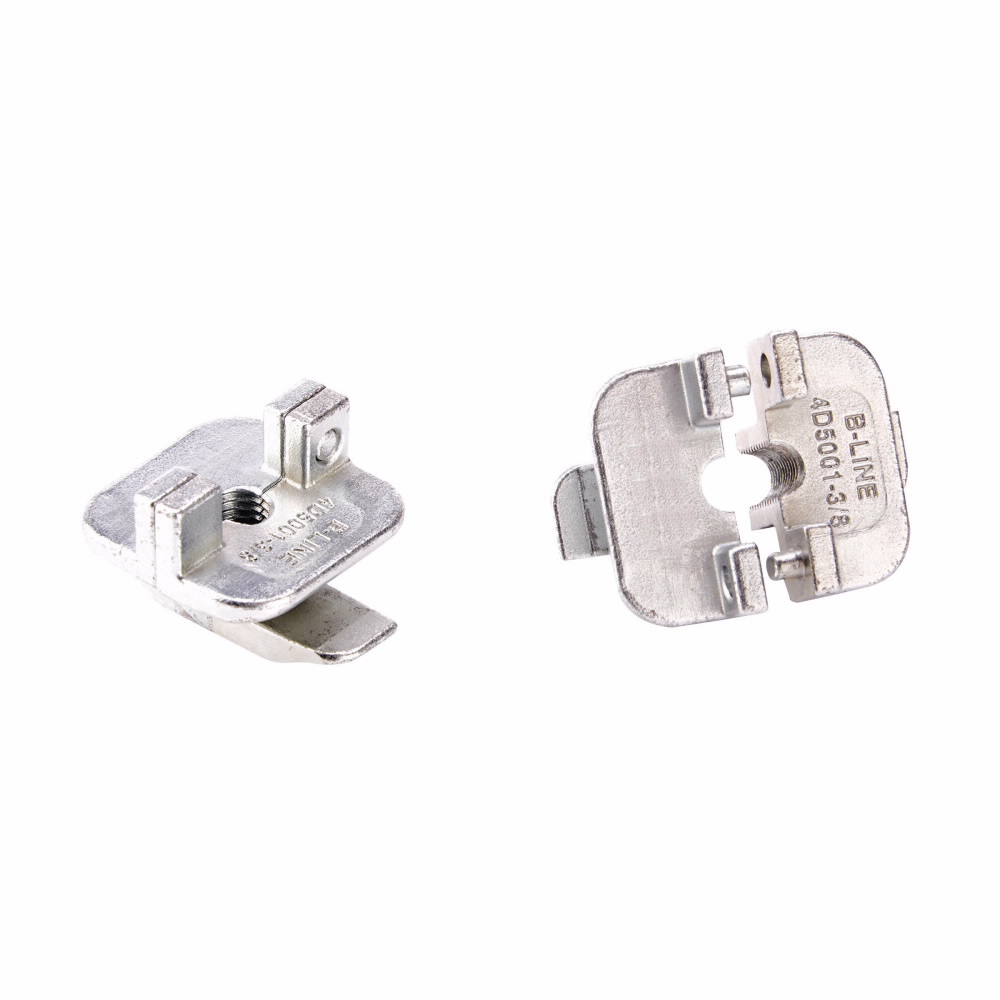 Product image for 4D TRAPEZE HANGER, 2PC TURN/LOCK, 3/8"THREAD ROD, ZN PLTD