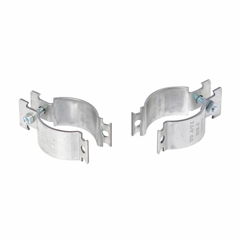 Product image for 4D PIPE/CONDUIT CLAMP, PRE-ASM, THINWALL (EMT), 2", ZN PLT