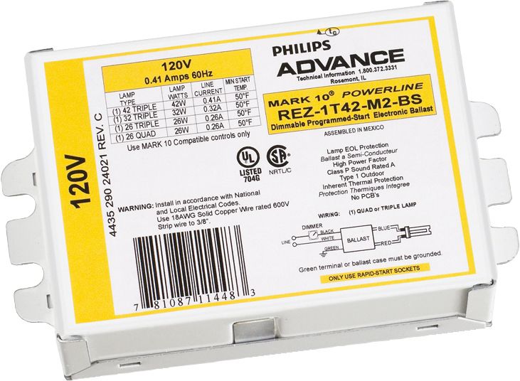 Product image for ELE DIM BALLAST (2) 26W CFL (4-PIN) 120V