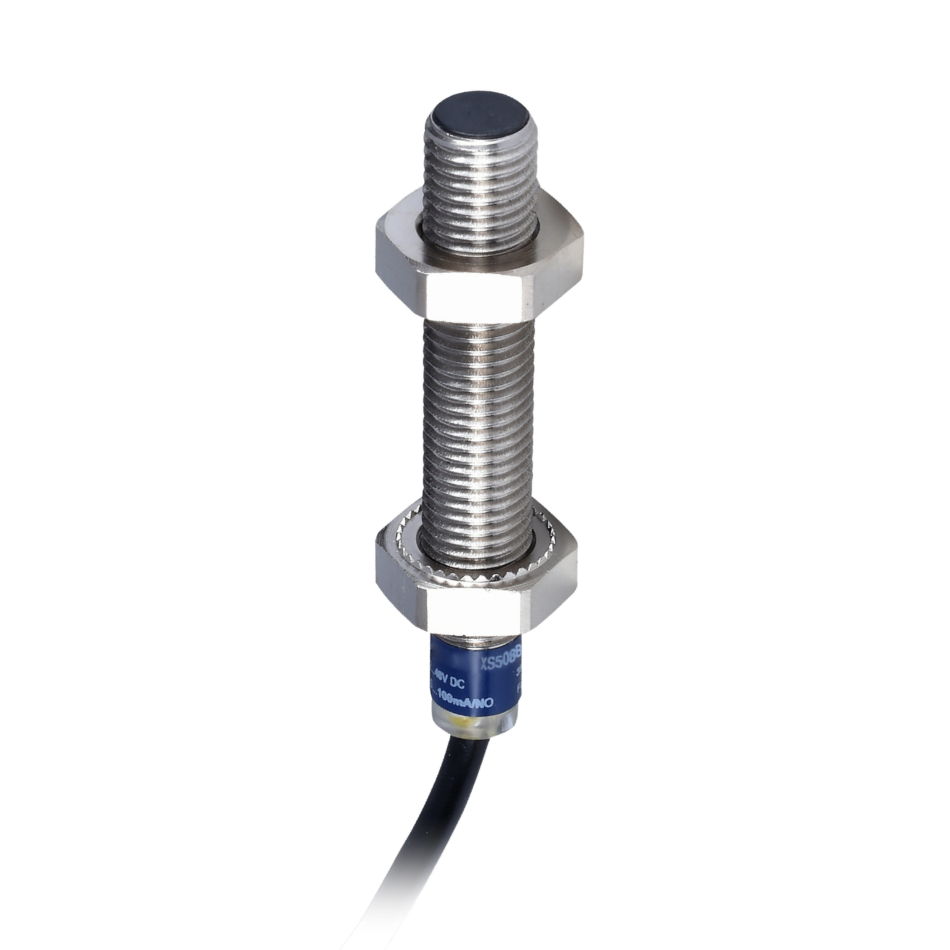Product image for INDUCTIVE PROXIMITY SENSORS XS, INDUCTIVE SENSOR XS5 M8, L51MM, STAINLESS, SN1.5 MM, 12...48 VDC, CABLE 2 M