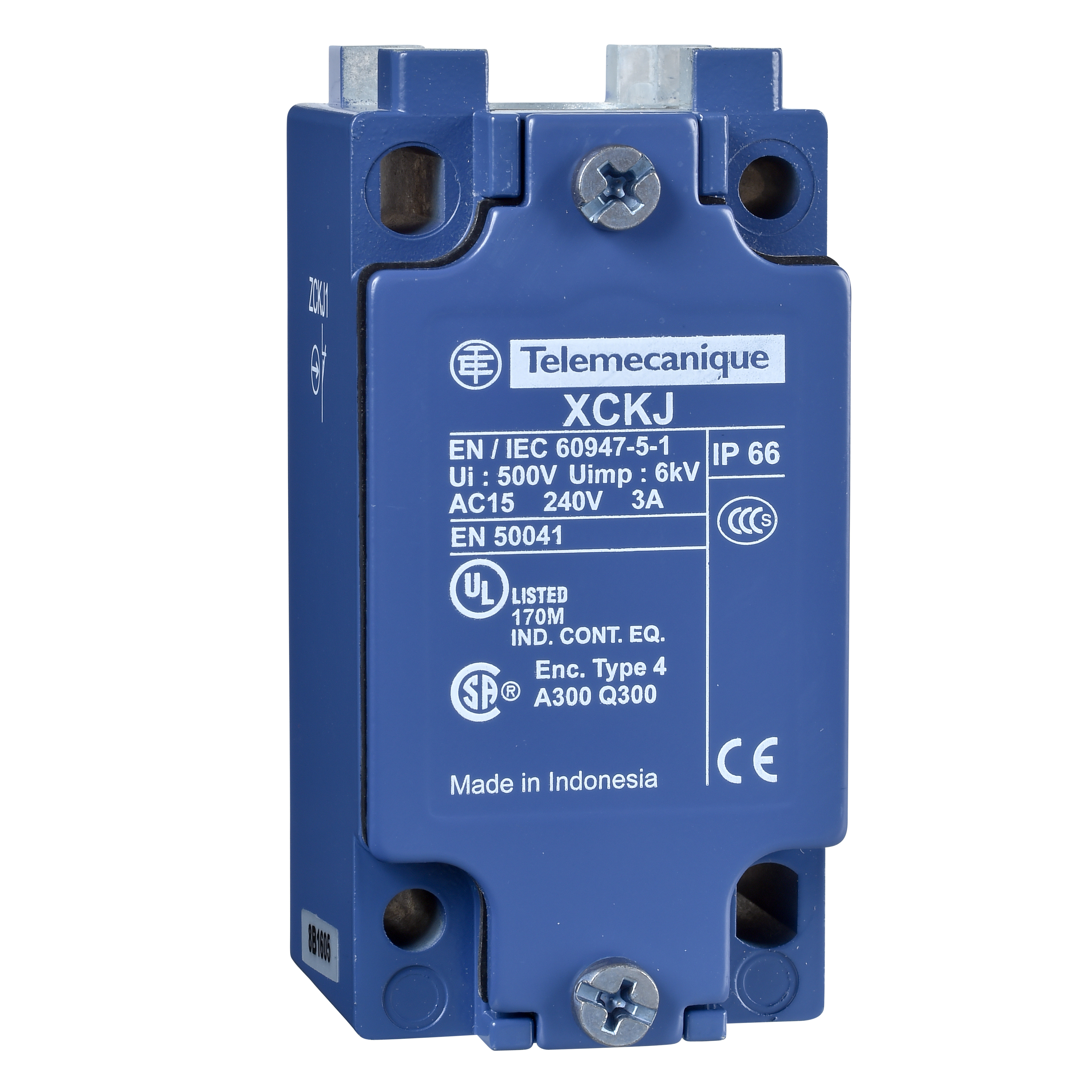 Product image for LIMIT SWITCH BODY, LIMIT SWITCHES XC STANDARD, ZCKJ, FIXED, W/O DISPLAY, 2C/O, SNAP ACTION, M20