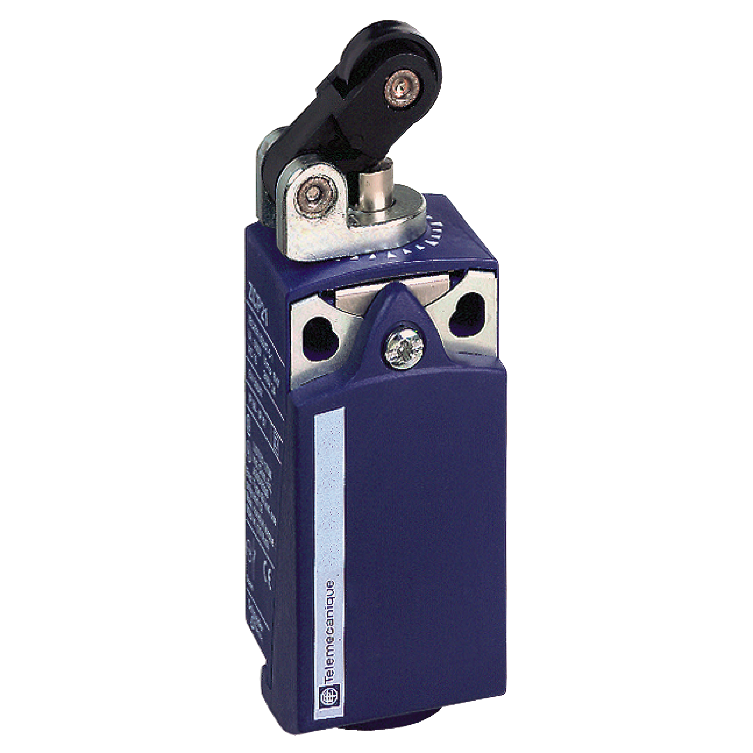 Product image for LIMIT SWITCH, LIMIT SWITCHES XC STANDARD, XCKP, THERMOPLASTIC PLASTIC ROLLER LEVER PLUNG. HOR, 1NC+1 NO, SNAP, 1/2NPT