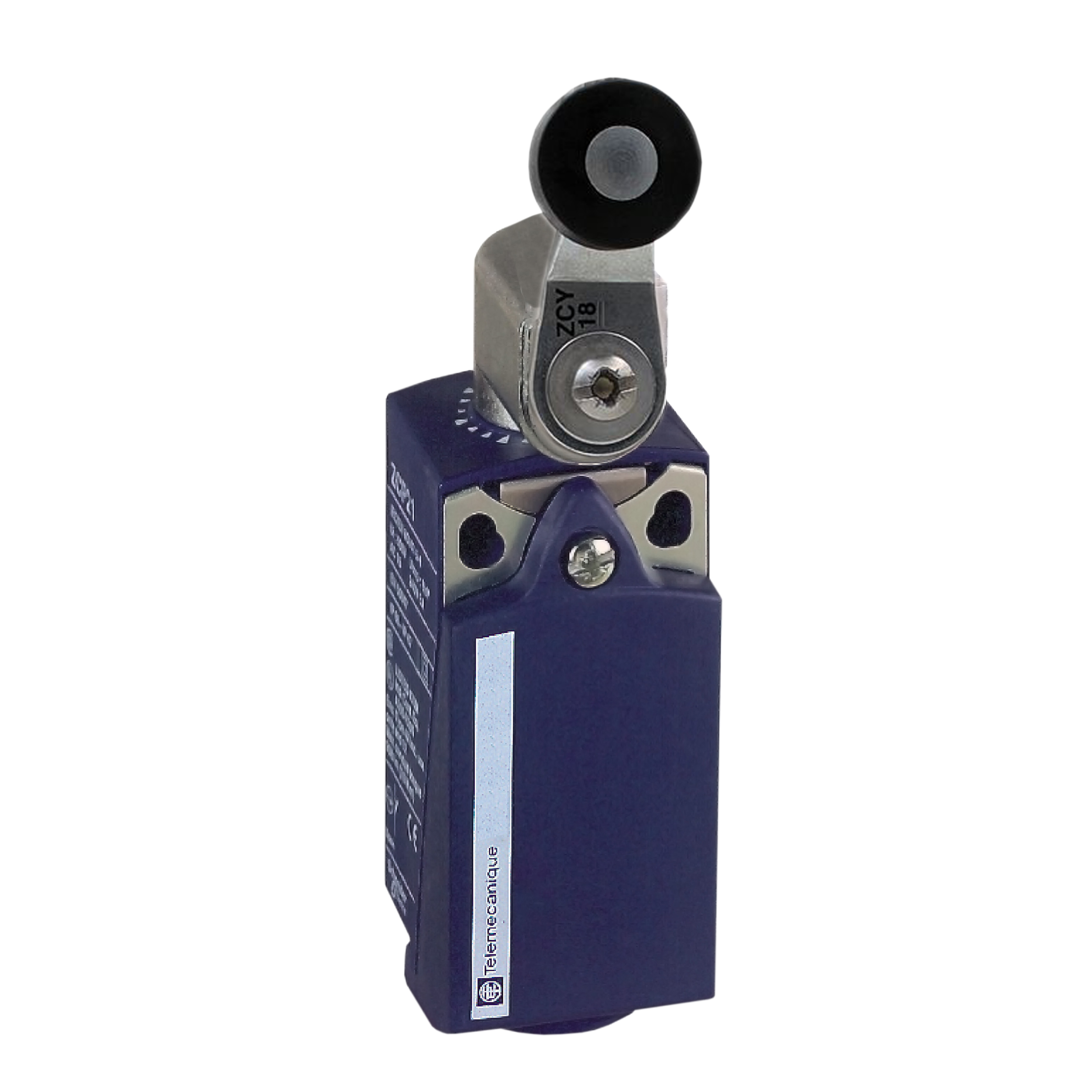 Product image for LIMIT SWITCH, LIMIT SWITCHES XC STANDARD, XCKP, THERMOPLASTIC ROLLER LEVER, 1NC+1 NO, SNAP, M16