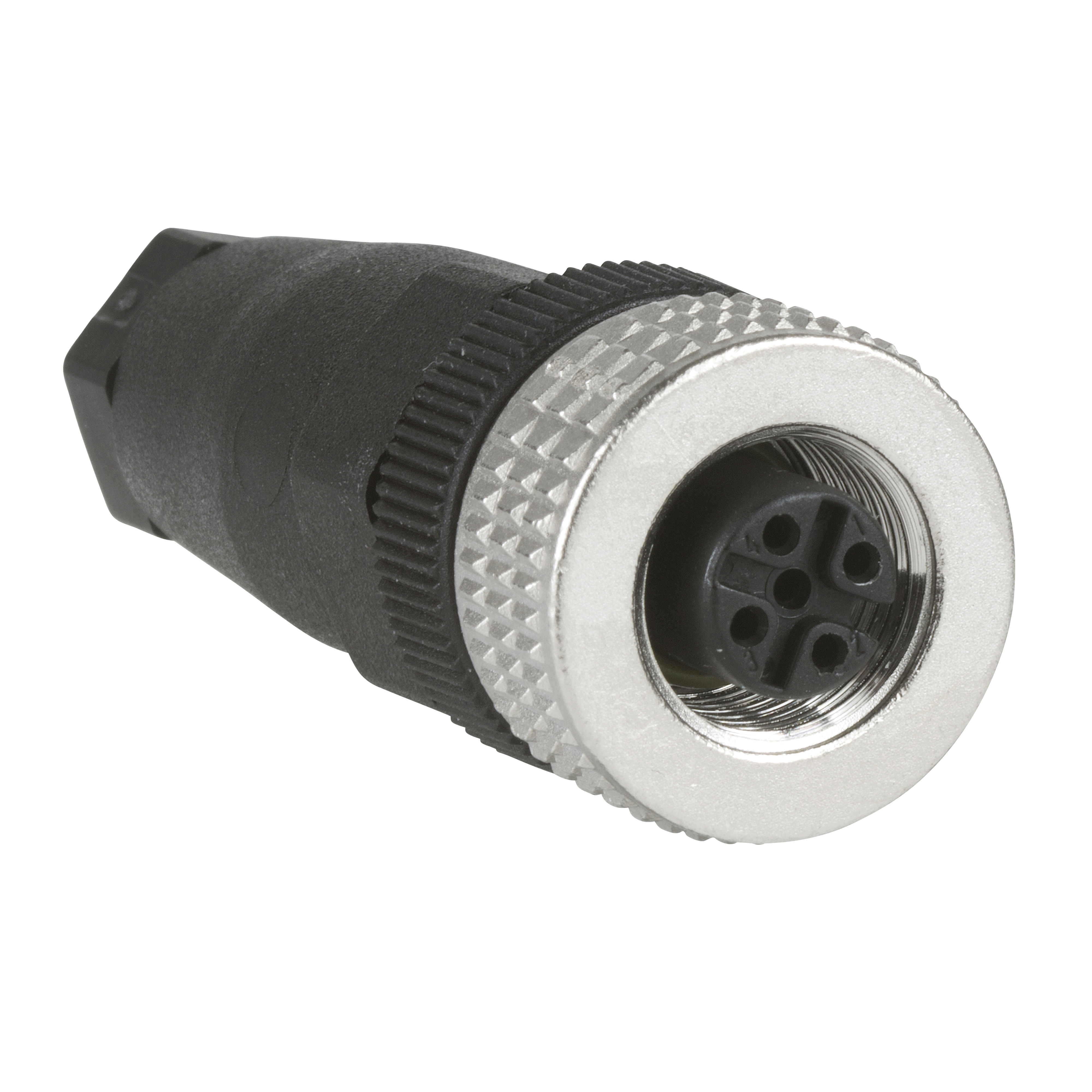 Product image for FEMALE, M12, 4 PIN, STRAIGHT CONNECTOR, CABLE GLAND PG 7