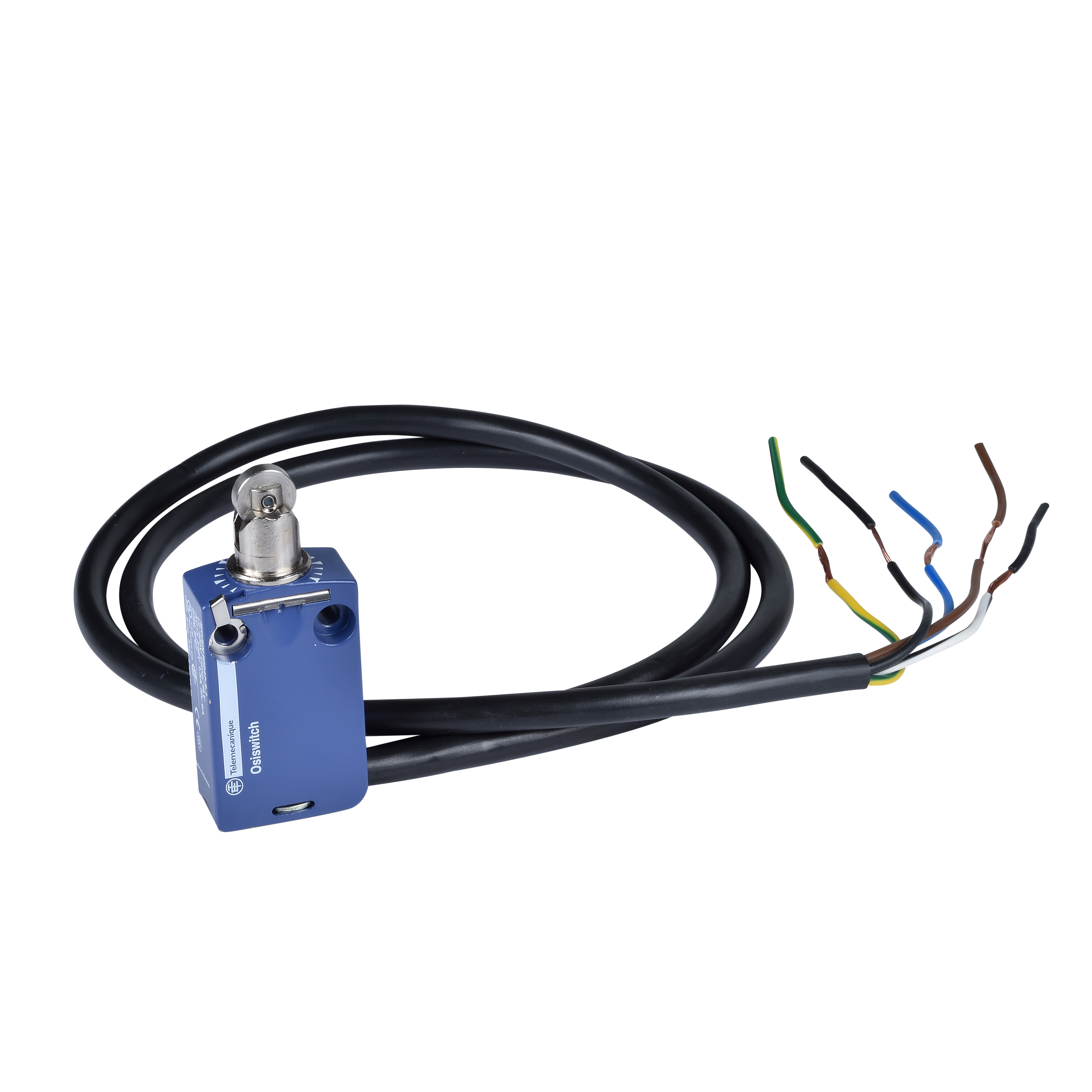 Product image for LIMIT SWITCH, LIMIT SWITCHES XC STANDARD, XCMD, STEEL ROLLER PLUNGER, 1NC+1 NO, SNAP, 3 M