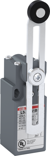 Product image for Switch limit 18mm polyamide roller lever adjustable 30mm