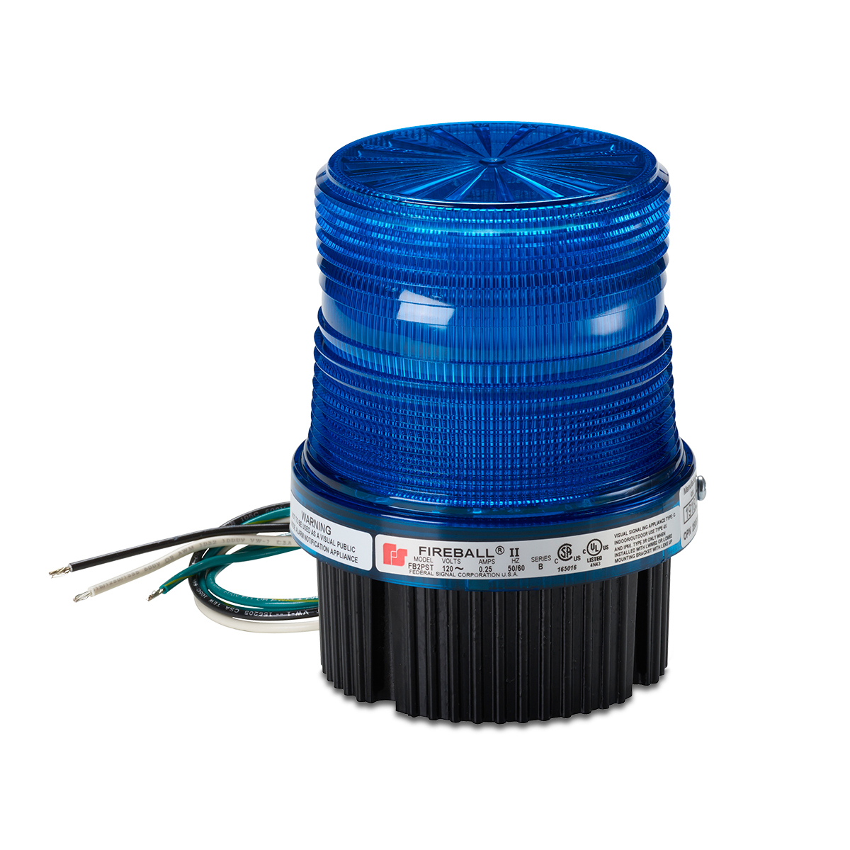 Product image for Light strobe warning pipe/surface mount 1.7A 24V blue