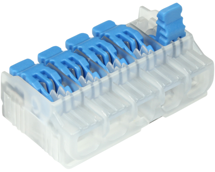 Product image for IDEAL 30-10L25 CONNECTOR WIRE 5PORT 20A 600V 24AWG- 12AWG 75/BOX