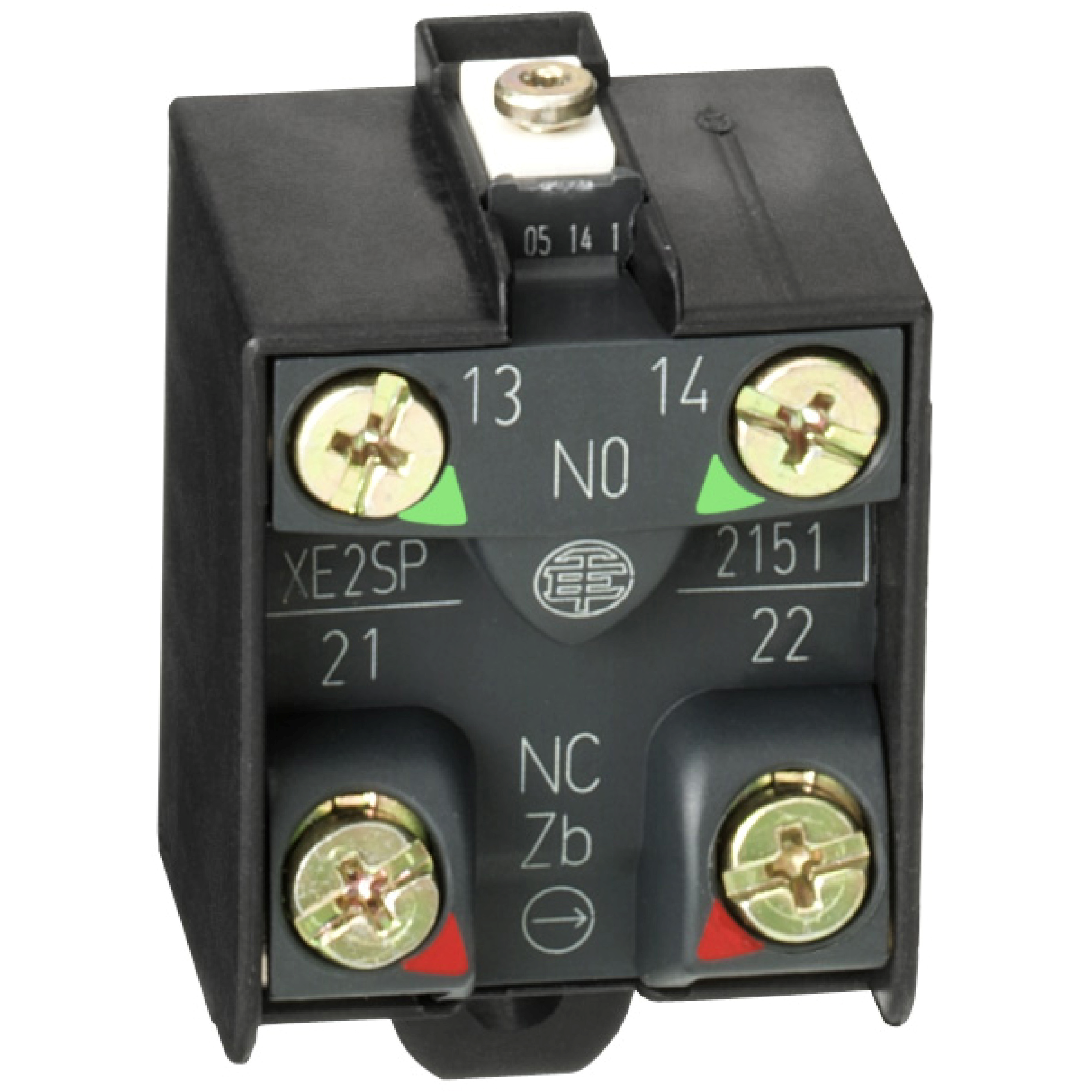 Product image for LIMIT SWITCH CONTACT BLOCK, LIMIT SWITCHES XC STANDARD, 1NC+1 NO, SNAP ACTION