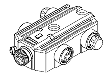 Product image for DN POWERTAP W/LEDS M-F M-DROP