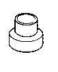 Product image for 3 1/2" Bell Canada Duct PVC Coupling Solvent Weld (Long Style Fabricated)