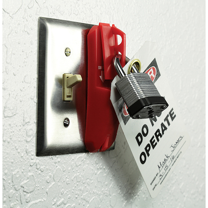 Product image for LOCKOUT, UNIVERSAL WALL SWITCH COVER ,EA