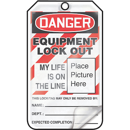 Product image for SFTYTAG,LODGREQPMTLCKOUTLFEISONLN,PE,5