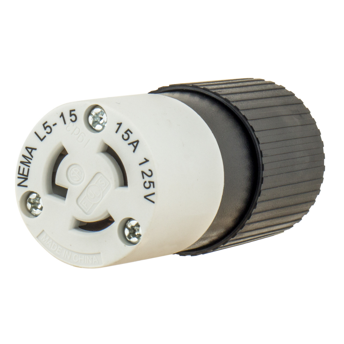 Product image for LKG CONN, 15A 125V, L5-15R, B/W, CN