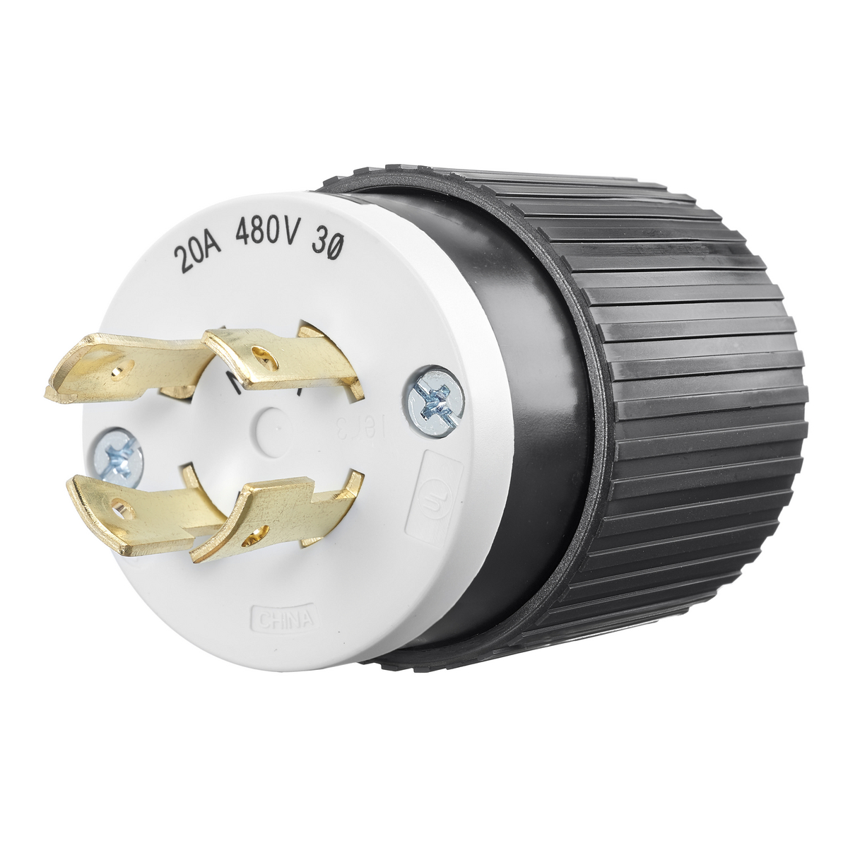 Product image for LKG PLUG, 20A 3PH 480V, L16-20P,B/W, CN