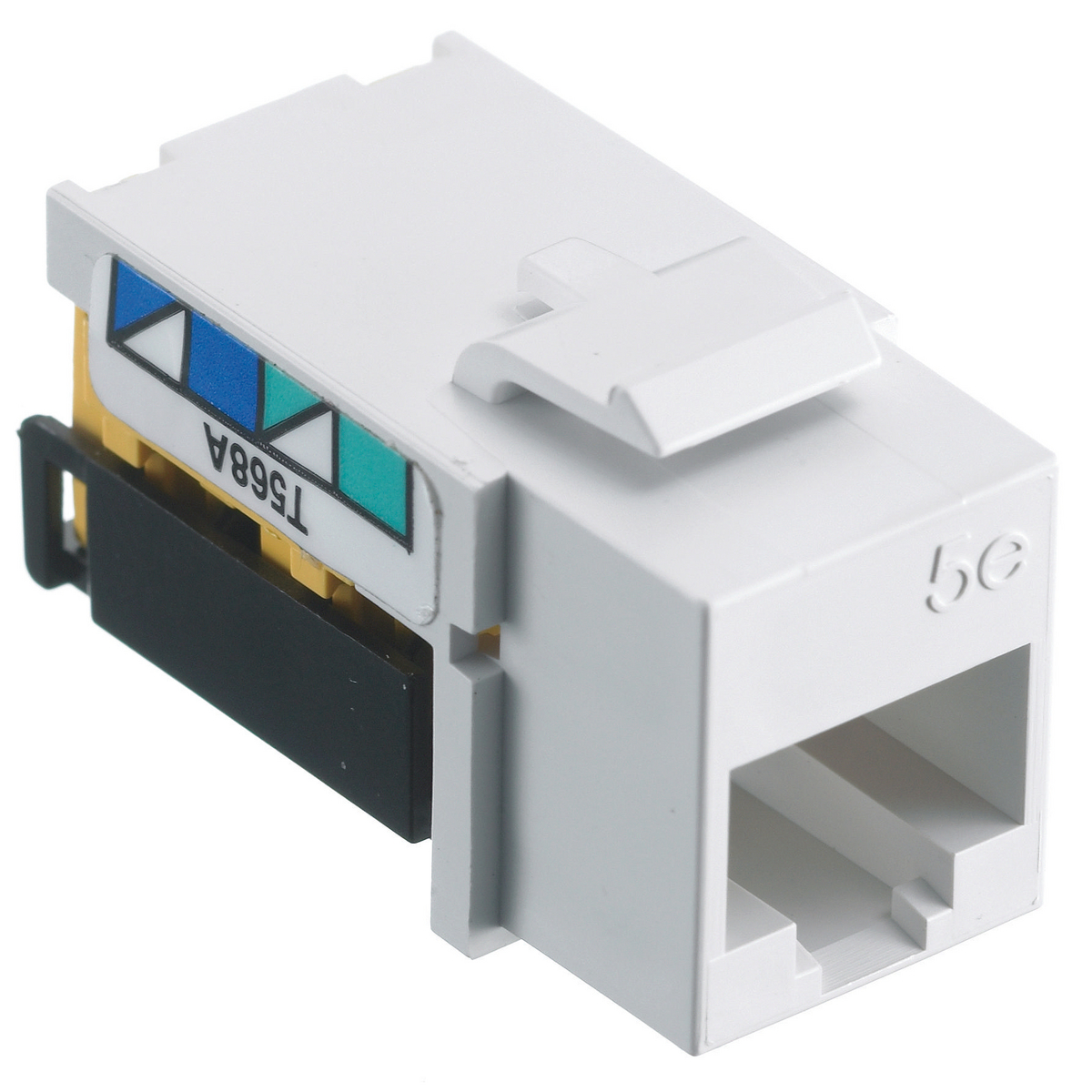 Product image for JACK, NSJ,CAT5E,8POS,UNI,A/B,WH,2 (MS90)
