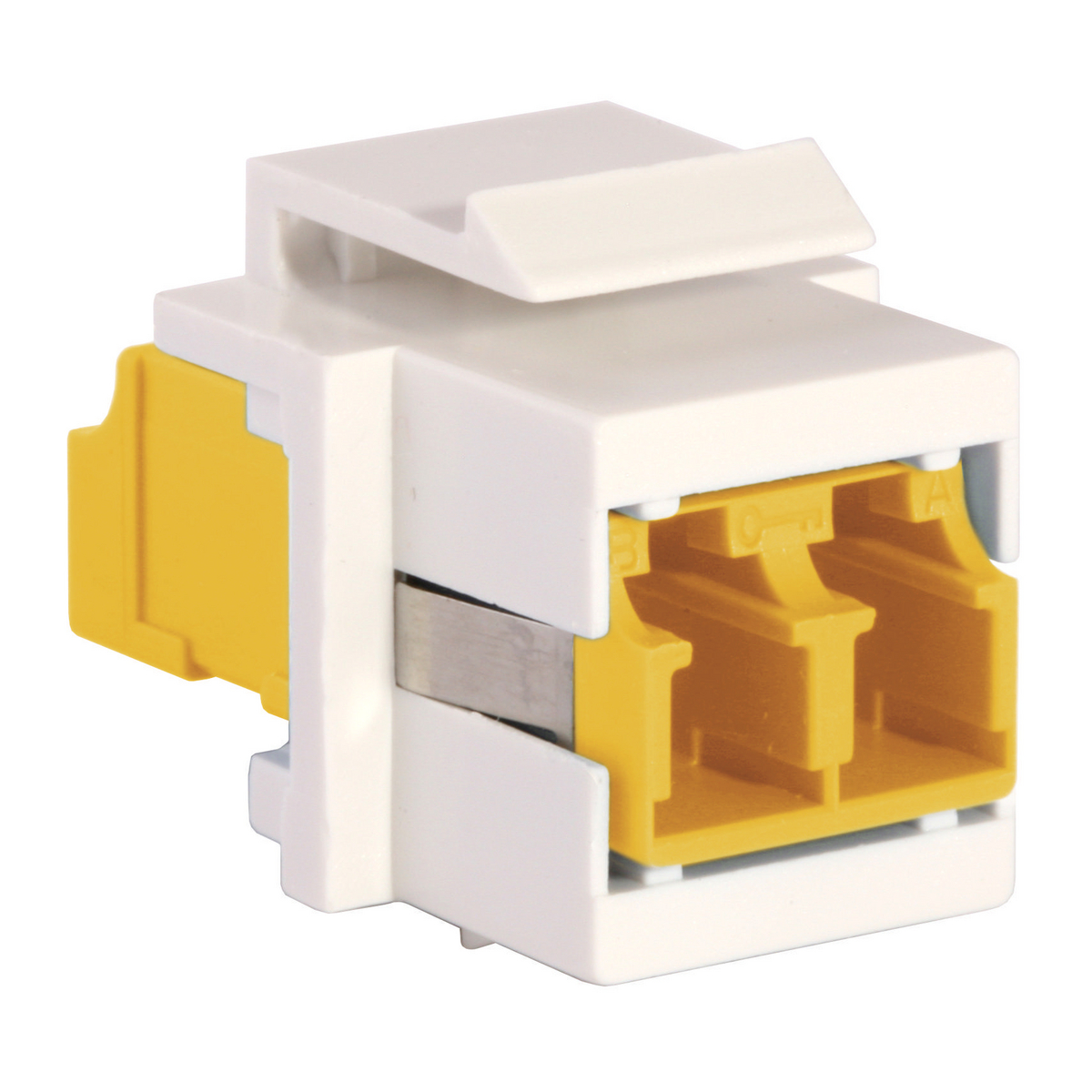 Product image for FIBER, SNAP-FIT,FLSH,LC DUPLX,YL,P-BZ,BK