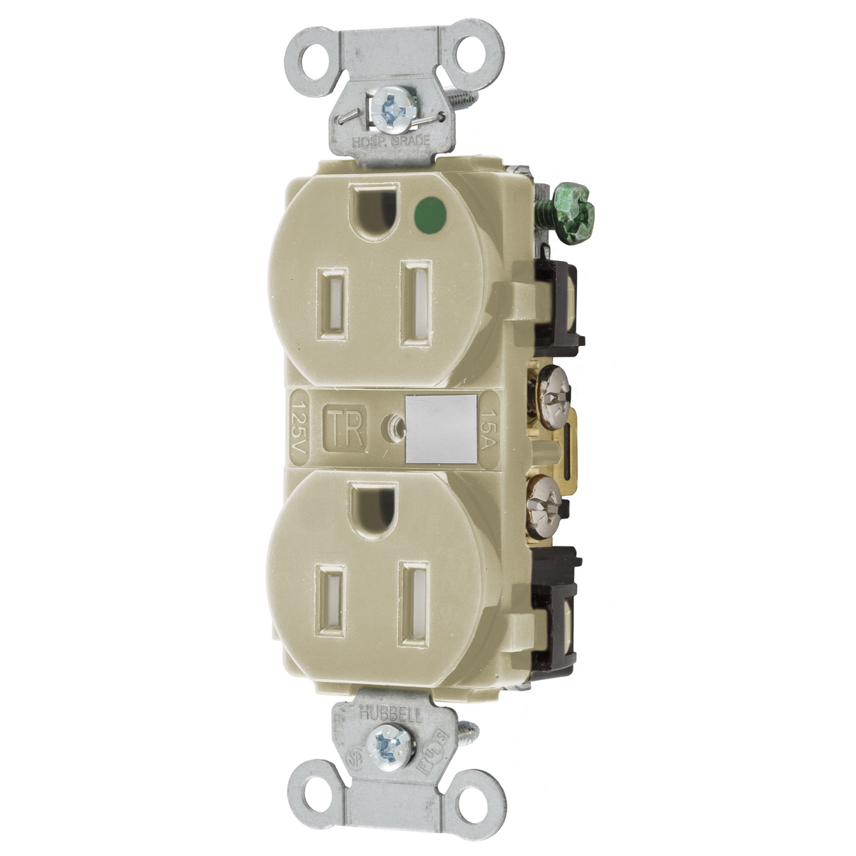 Product image for HUBBELL-PRO HG DPLX 15A/125V TR IV