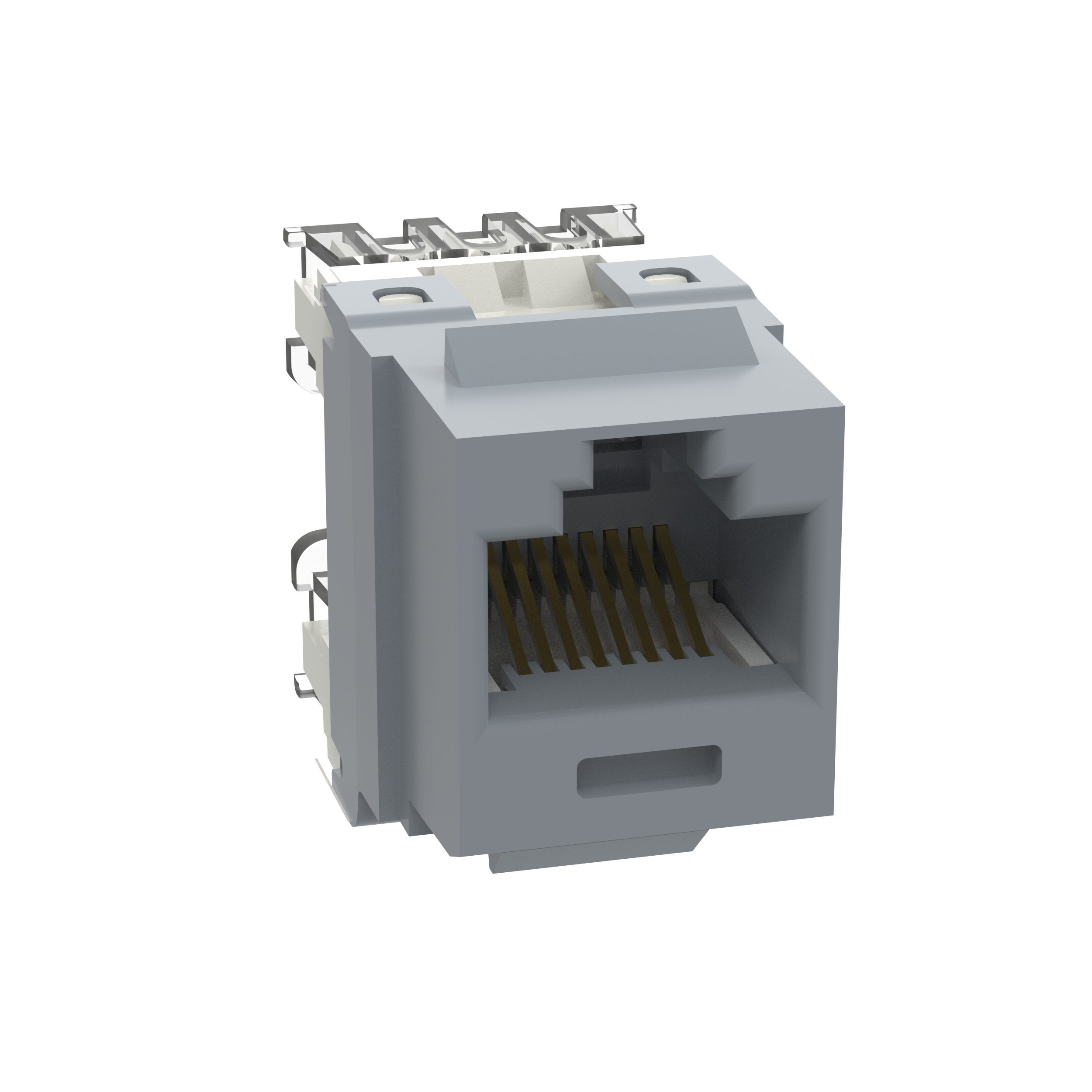 Product image for NetKey Cat 6 Punchdown Jack, Int'l Gray