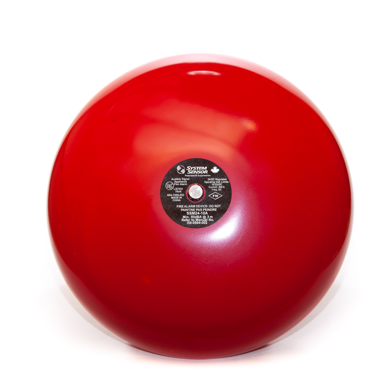 Product image for EDWARDS SSM24-10A BELL FIRE BELL 10" 24VDC