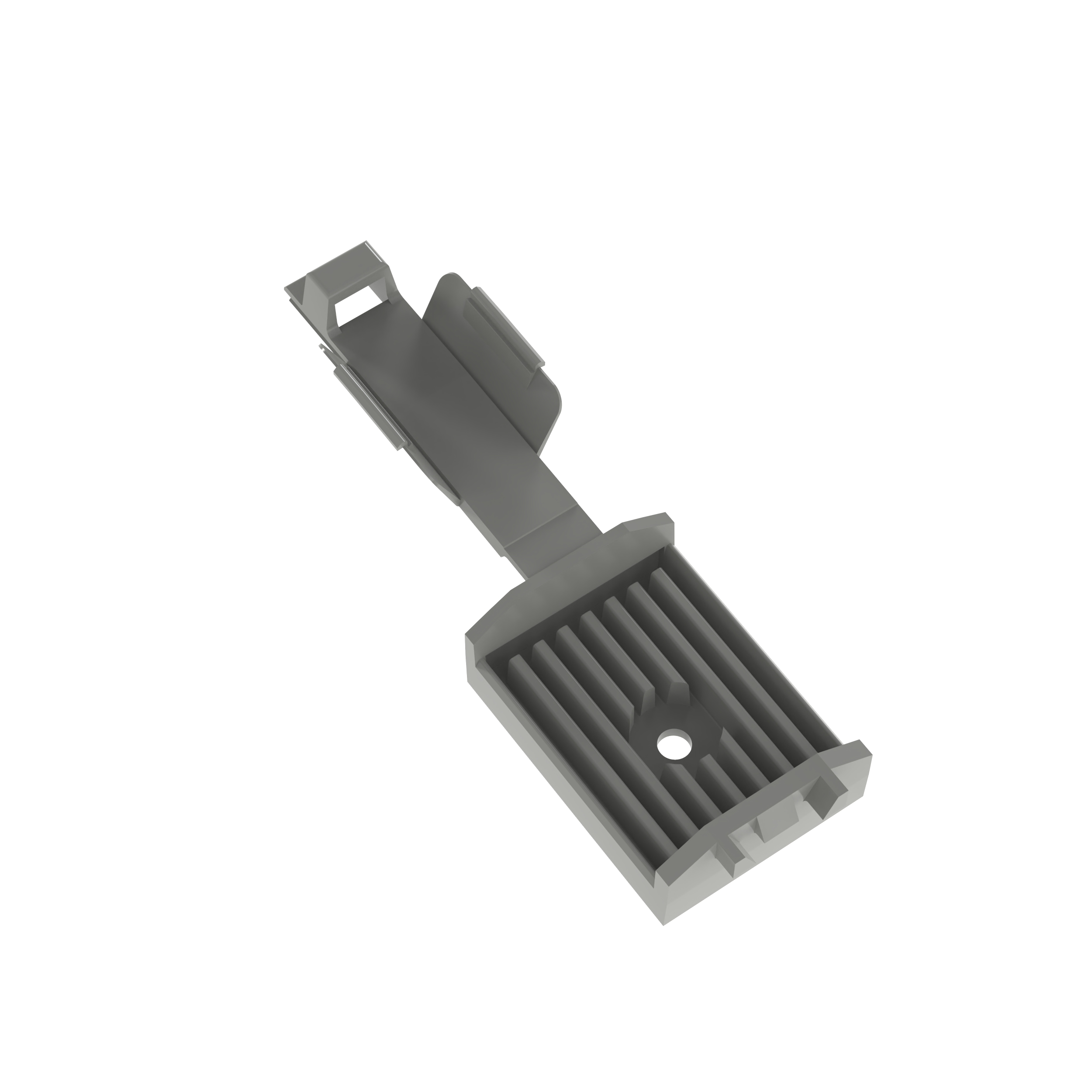 Product image for FCM1-A-C14 Flat Cable Mount, Gray, PA 6.6, Rubber Adh., 1.21x1", PK100