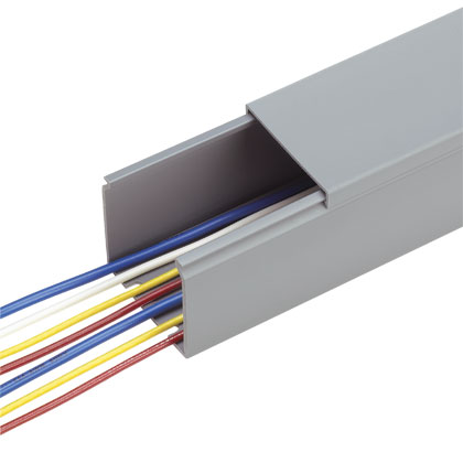 Product image for PANDUIT FS1X1LG6NM DUCT FS 1X1 6'L SOLID WALL LIGHT GREY