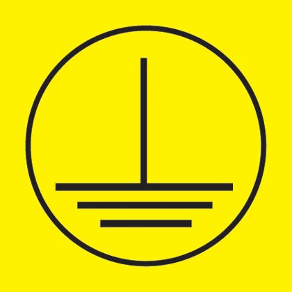 Product image for PESC-H-EC Symbol, Vinyl Cloth, Yellow/Black, 680 Lbls, 0.51"x0.51", PK10