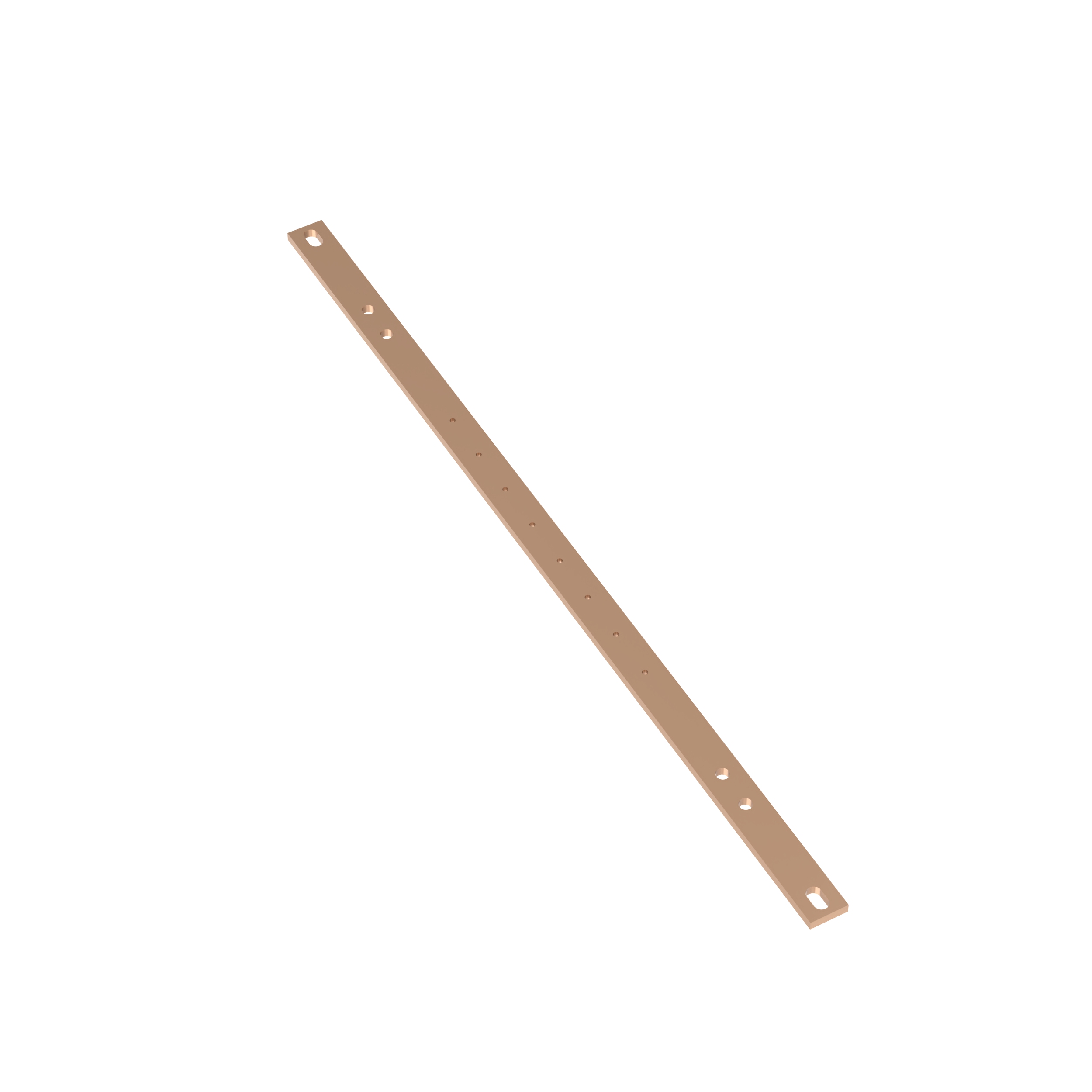 Product image for StructuredGround™ RGRB19B Grd Busbar, Copper, One 0.25" Stud, PK1
