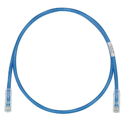 Product image for Patch cord copper U/UTP cat6 w/modular plug 15' long blue