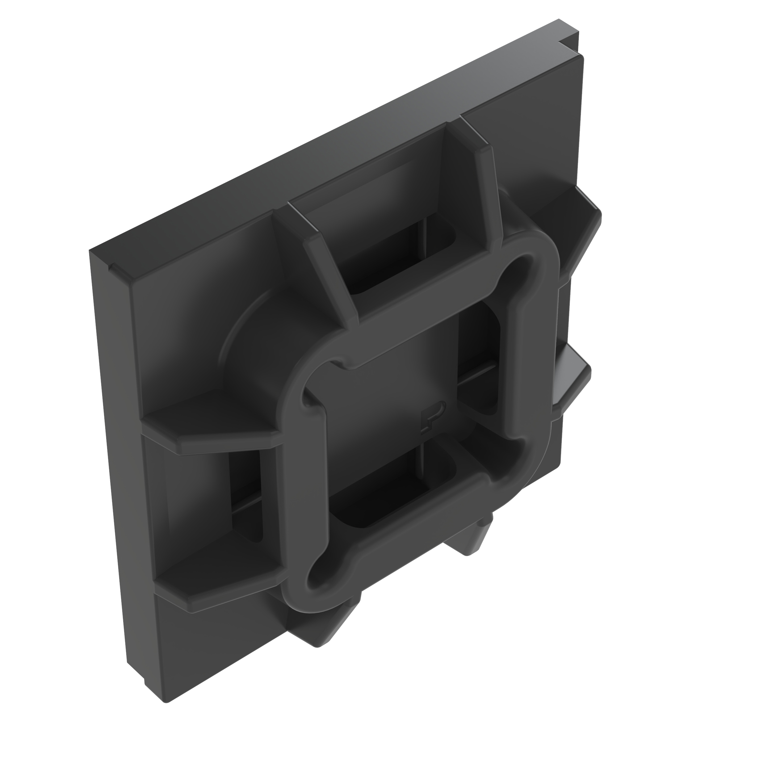 Product image for Super-Grip® SGABM20-AT-C0 Super-Grip™ Mount, Blk, UV PA 6.6, Acrylic Adh, PK100