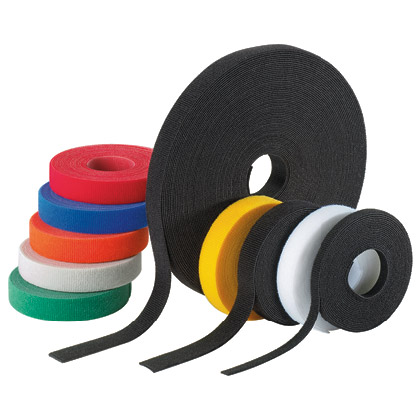 Product image for PANDUIT HLM-15R0 HOOK AND LOOP ROLL 15'L 4.6M .33W 8.4MM BLACK