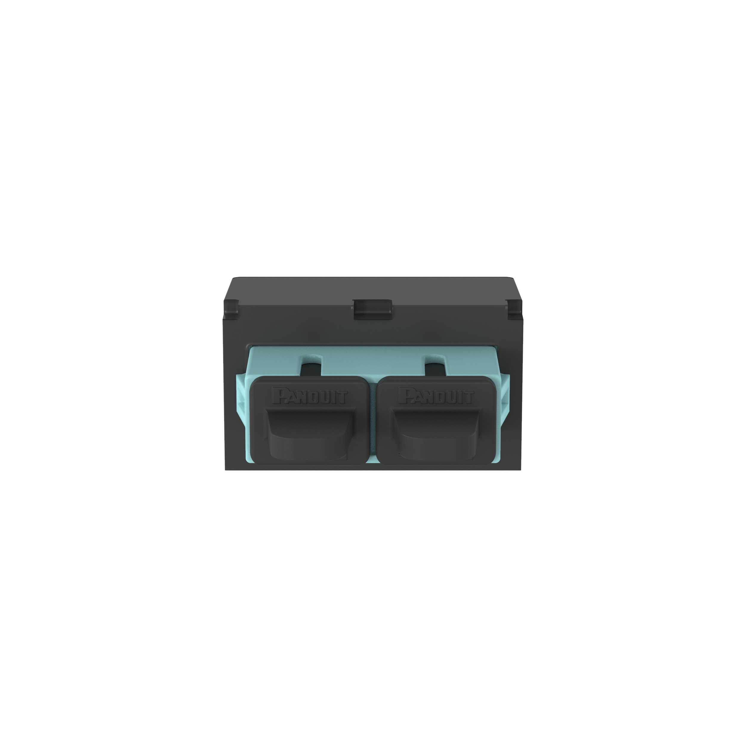 PANDUIT CMDAQSCZBL MODULE SC 10GIG OM3/ OM4 DUPLEX FIBER OPTIC ADAPTER AQ BLACK ZIRCCONIA CERAMIC SLEEVES