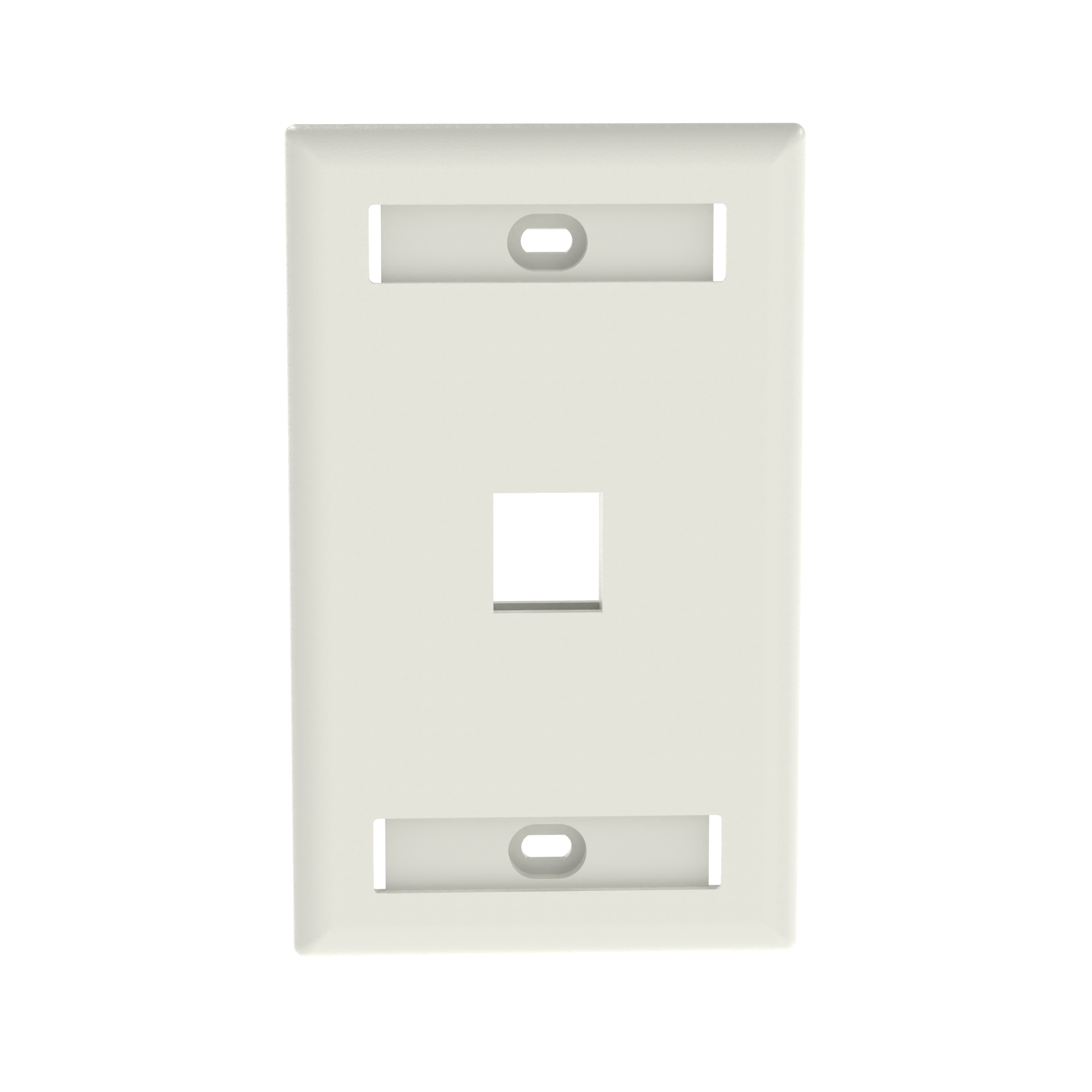 Product image for PANDUIT NK1FWHY FACEPLATE 1PORT WH WHITE 1-GANG C/W LABELS AND COVERS NETKEY