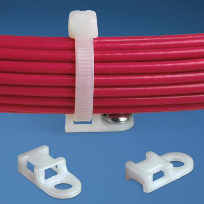 Product image for PANDUIT TA1S10-M0 TIE ANCHOR MOUNT NYLON BLACK #10SCREW 1000PER PAK