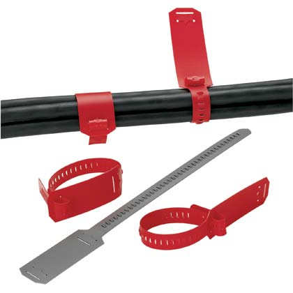 Product image for CM4S-L8 Write-On Cable Tie, Gray, Polyethylene, 15.25"L, PK50