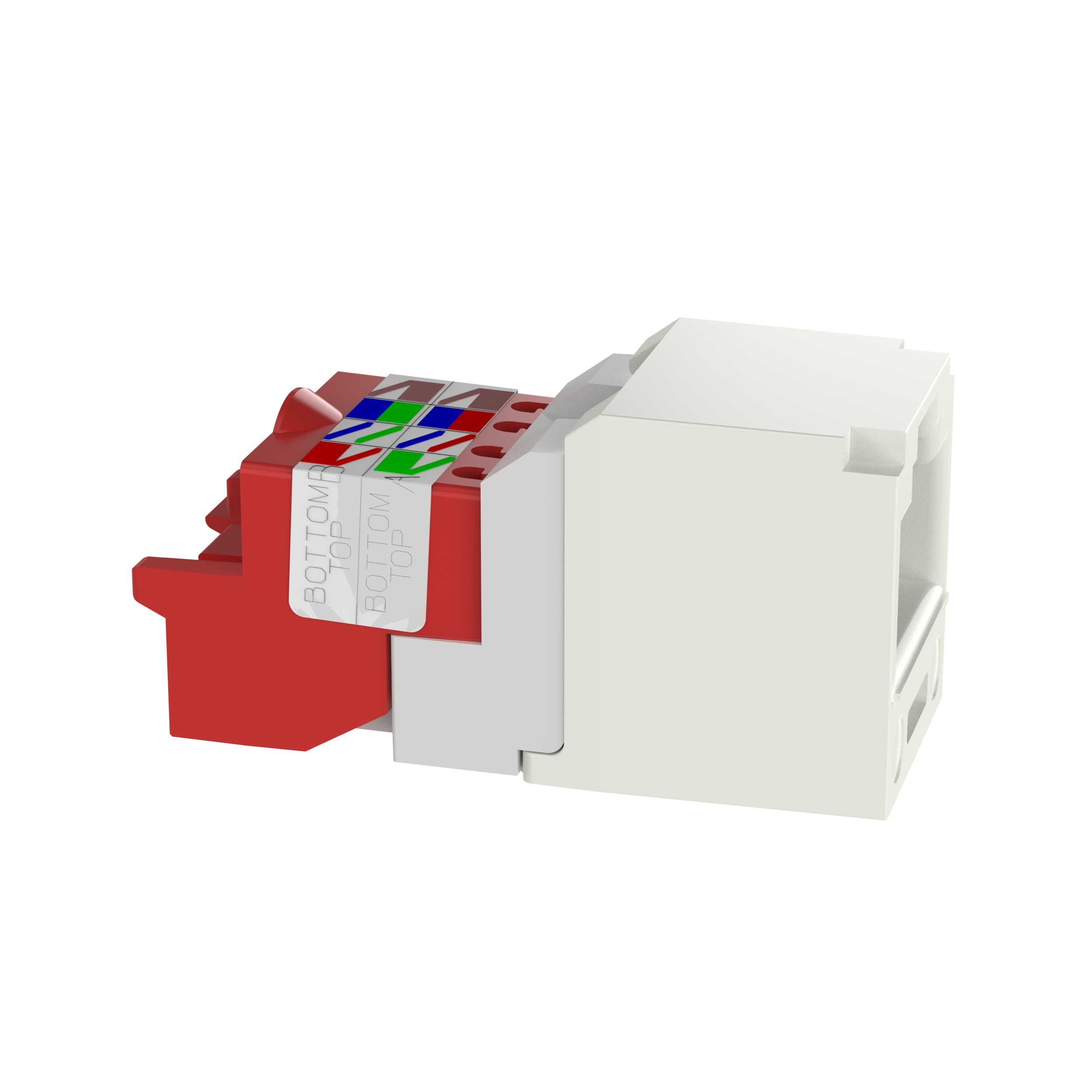 Product image for Module UTP jack CAT5e 8-position 8-wire ABS office white