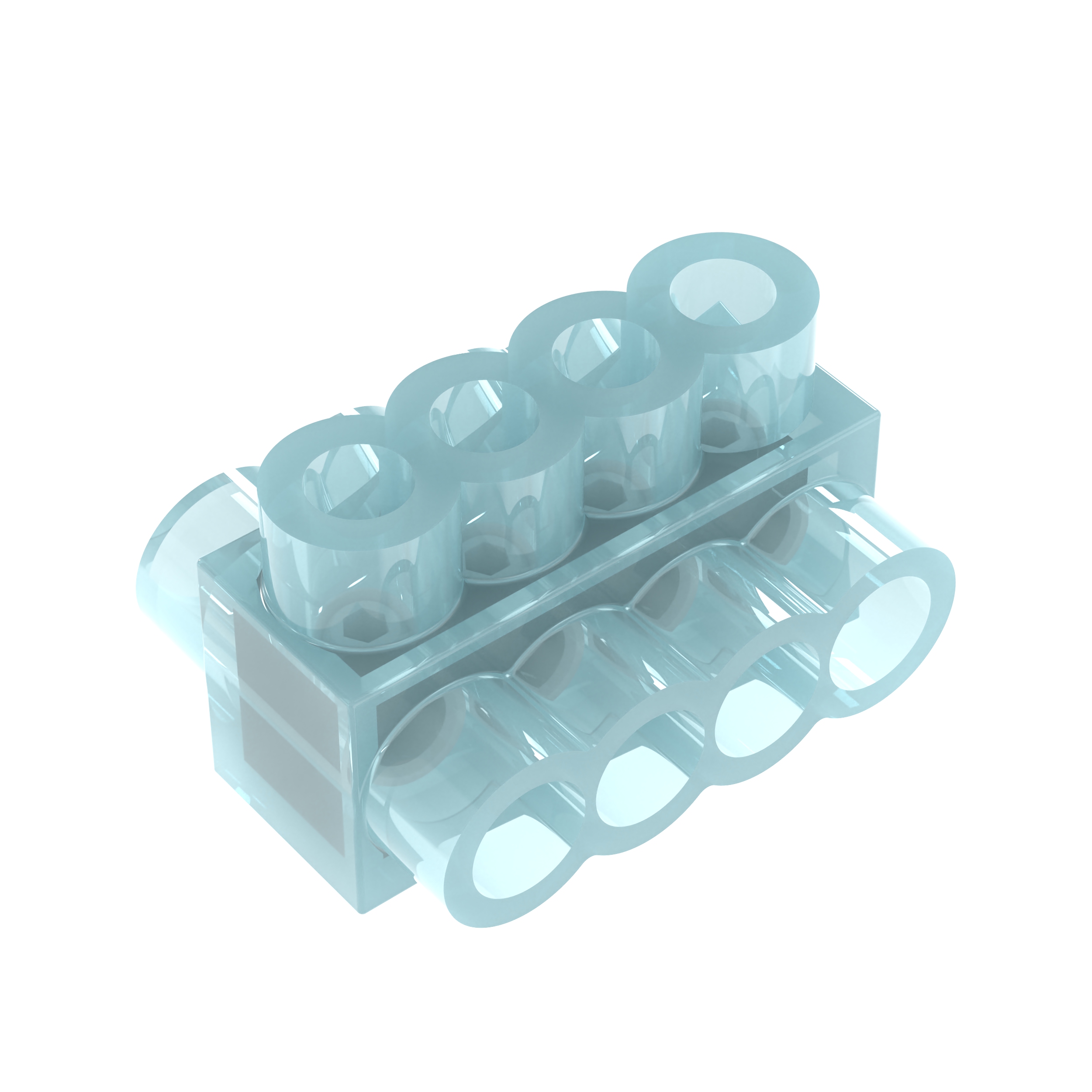 Product image for PANDUIT PCSB4-4-6Y CONNECTOR 4-14AWG MULTI-TAP DOUBLE-SIDED 4-PORTS COPPER OR ALUMINUM