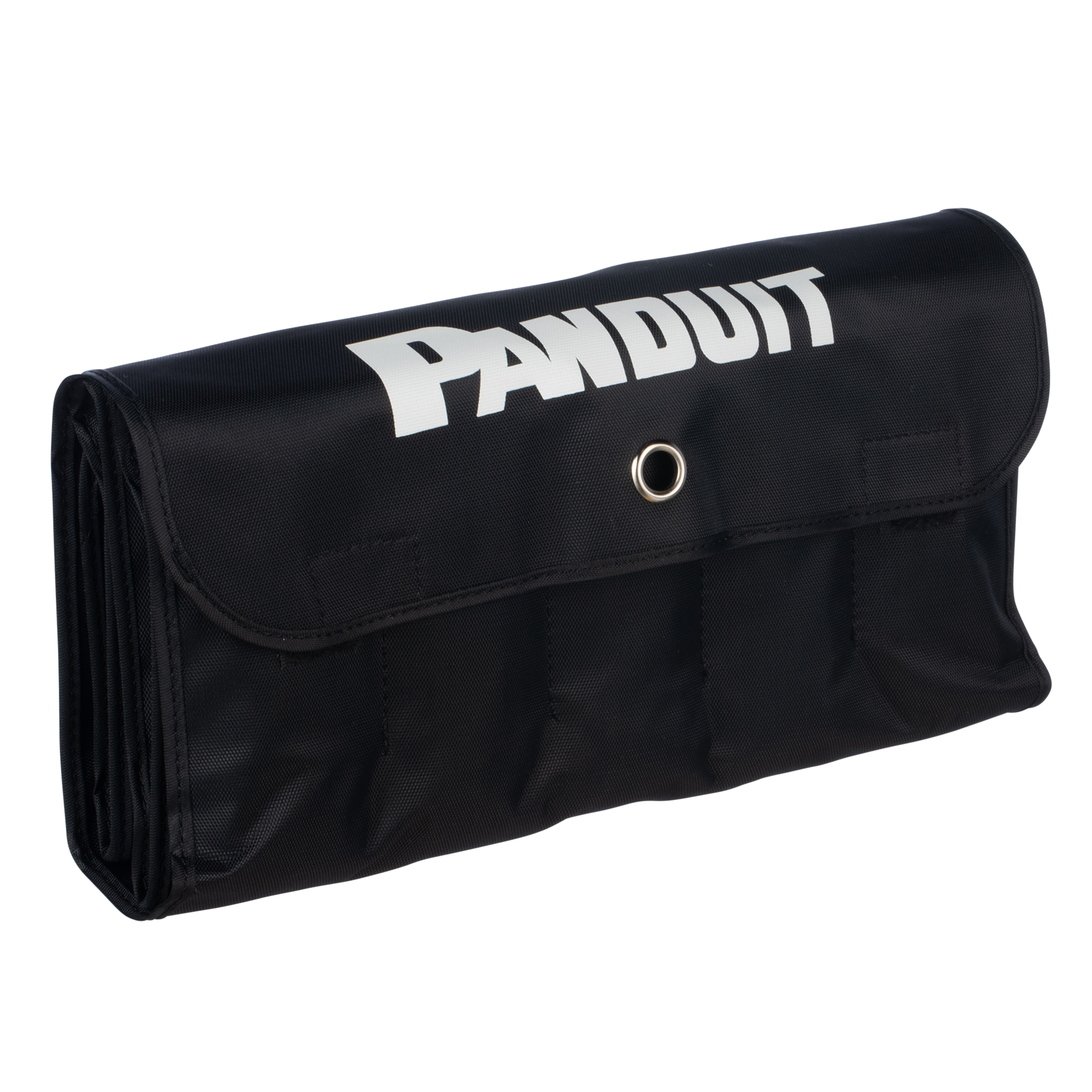 Product image for Pan-Pouch PPC25X50F Telephone Cable ID Kit, Black, Nylon/Vinyl, PK1