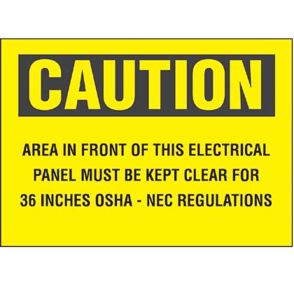 Product image for PPS0710C141 Caution Sign