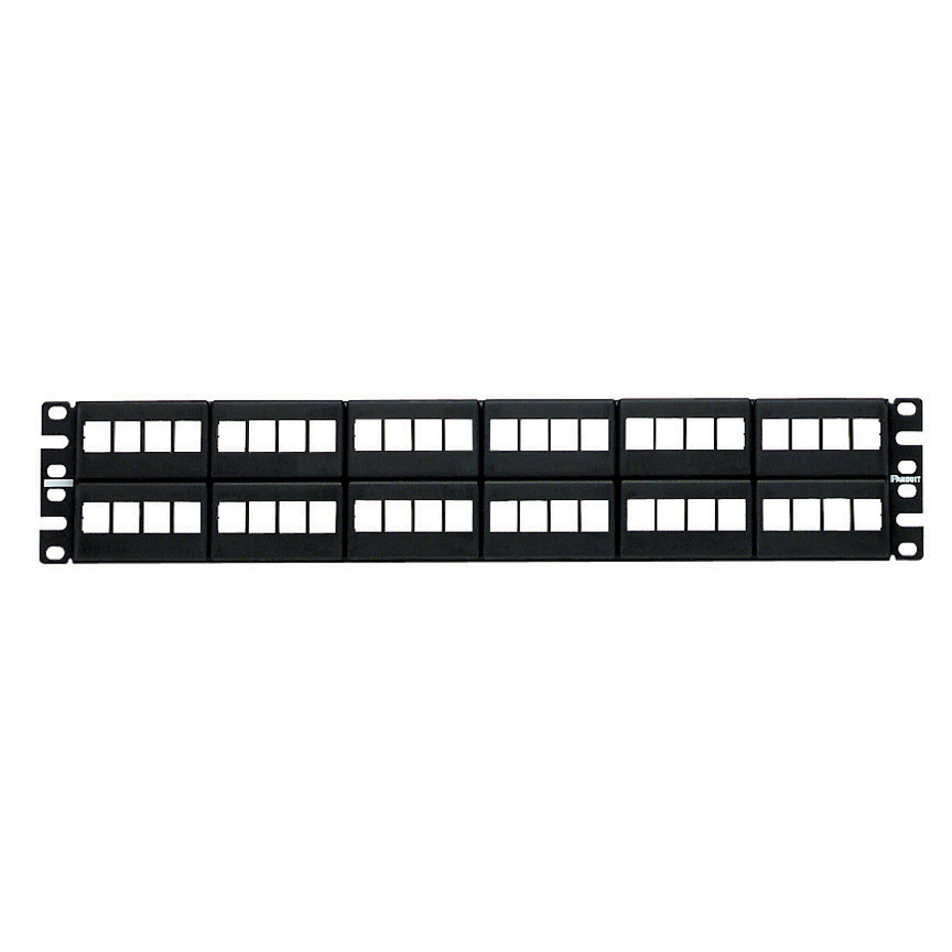 Product image for NetKey&reg; Patch Panel, 48 Port, 2 RU, BL